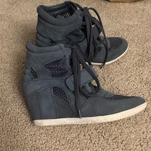 Ash Limited Suede Wedge Sneakers - size 39 (8)